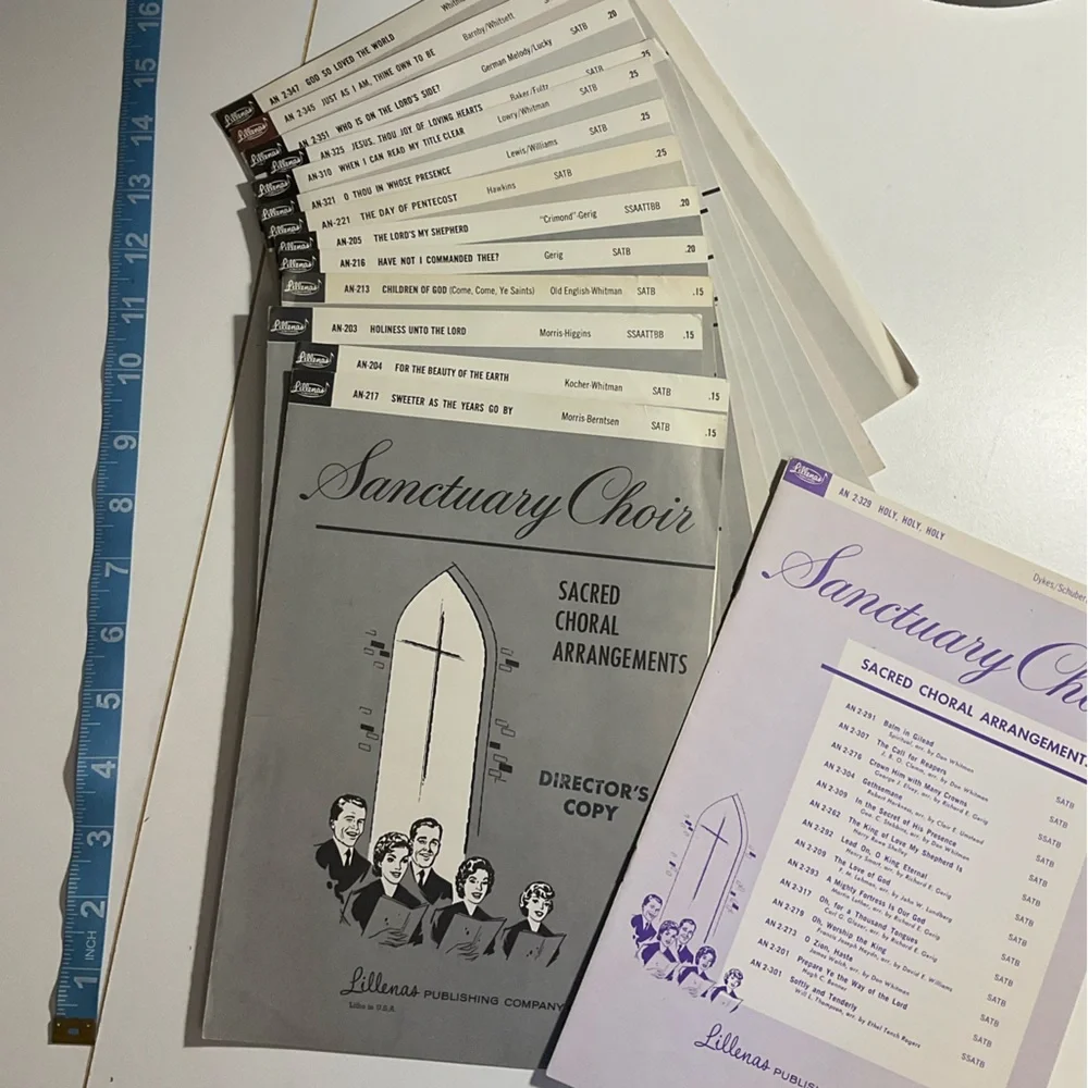 🎶Old Sanctuary Choir sheet music! 14 different titles! - Picture 1 of 3